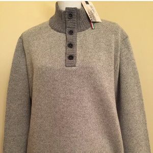 Luca Nobili Mock Neck Long Sleeve Pullover Sweater
